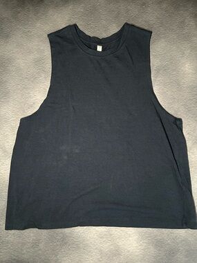 Fabletics Navy Sleeveless Muscle Tank Top- Medium